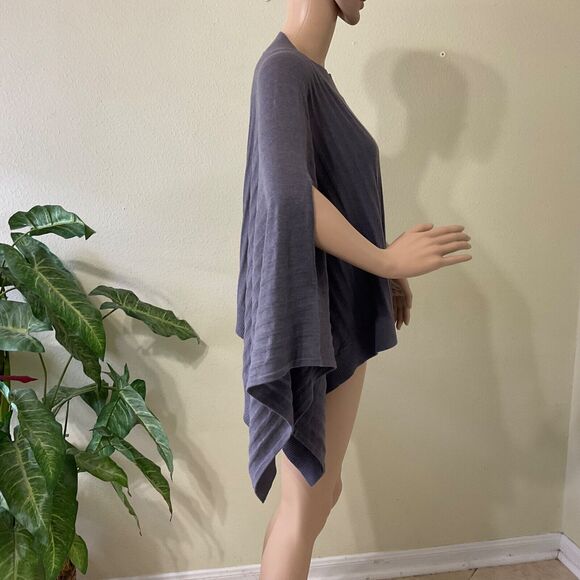 LULULEMON Forward Flow Poncho women’s one size Gray silk blend Ribbed - Picture 5 of 16